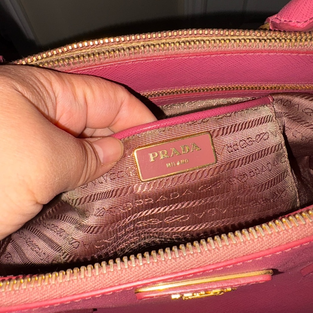 Prada Fuchsia Leather Satchel - Picture 3 of 13